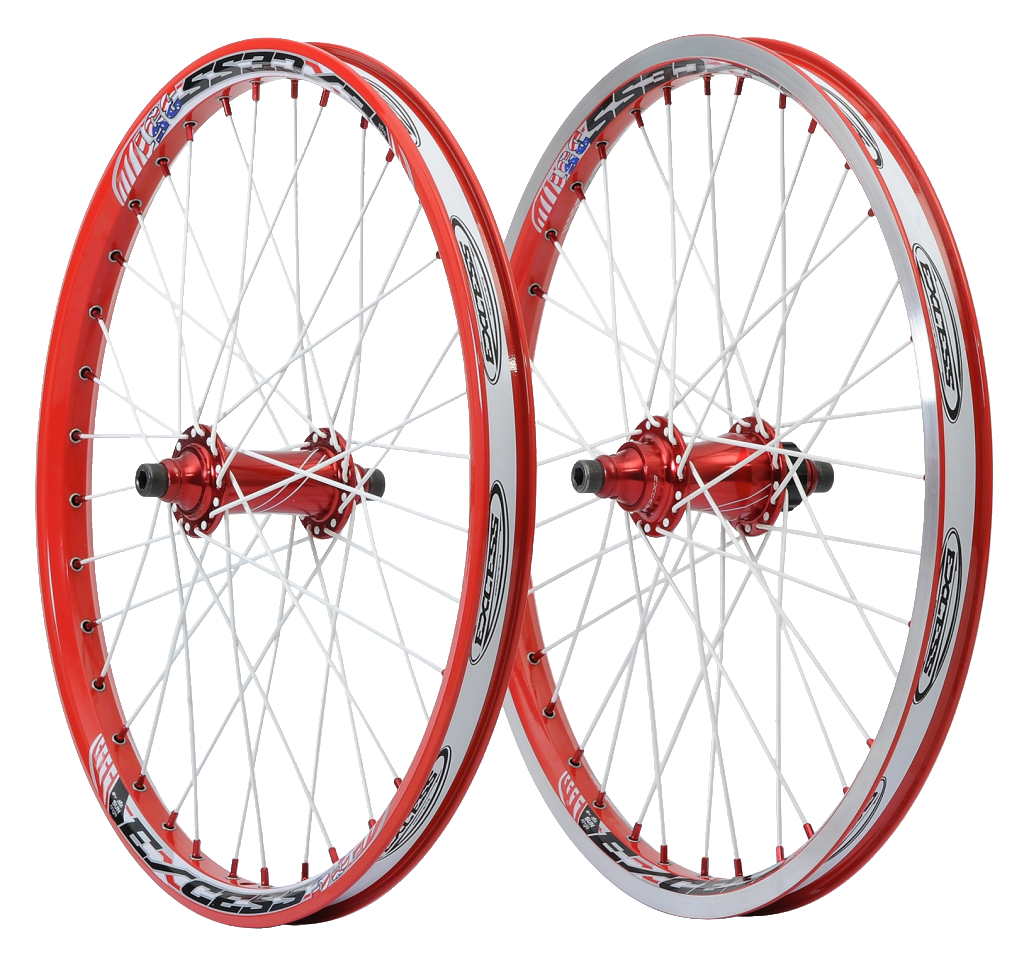 red bmx wheels